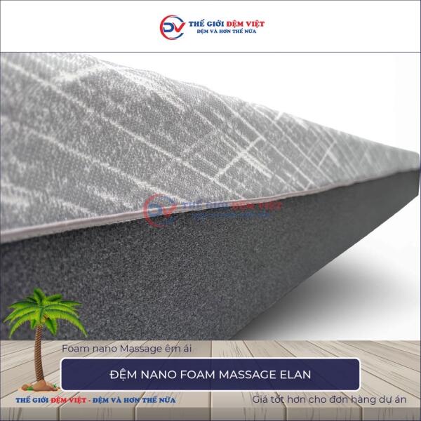 Đệm nano foam Massage Elan